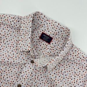 UNTUCKit Red Dot Shirt Mens Extra Large White Organic Sustainable Stretch Preppy
